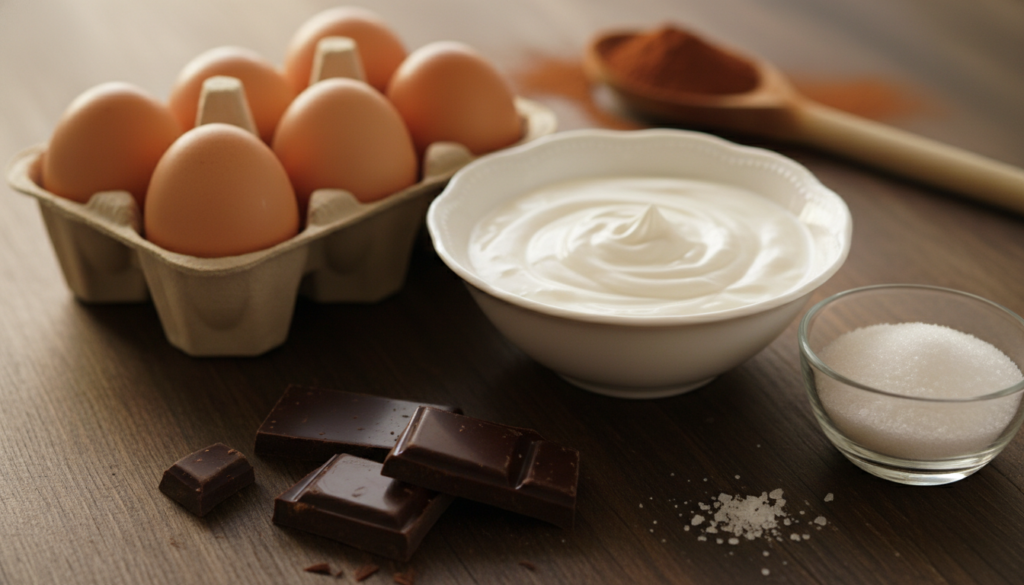 Dark Chocolate Mousse Ingredients