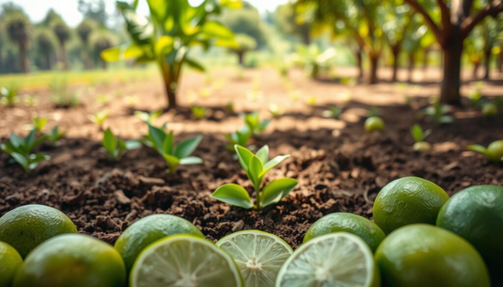 Lime application for pH adjustment