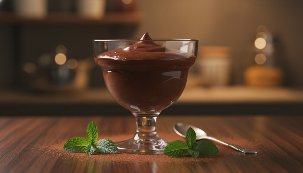 Perfect Consistency in Dark Chocolate Mousse