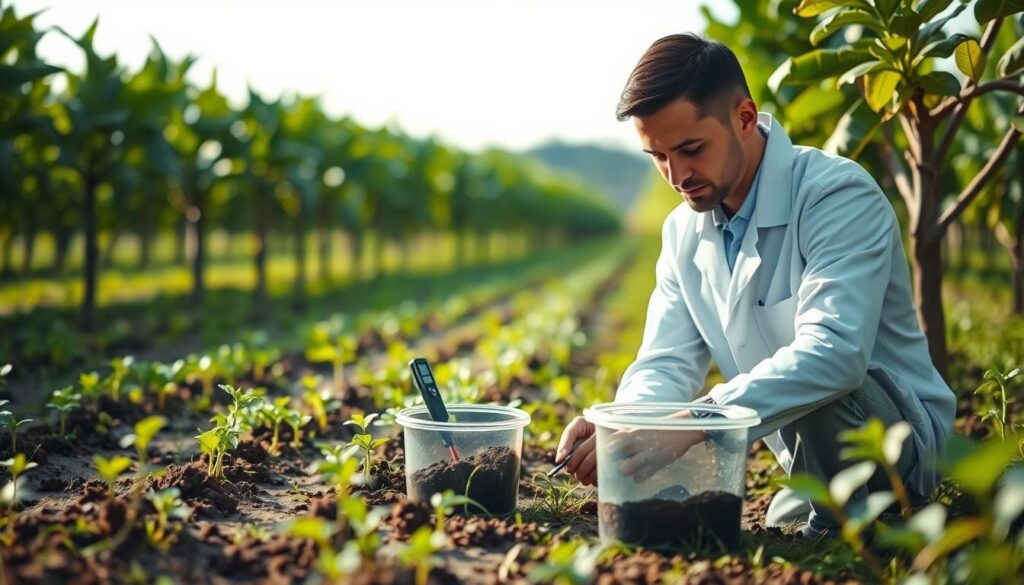 Soil pH testing