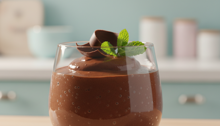 Velvety Dark Chocolate Mousse