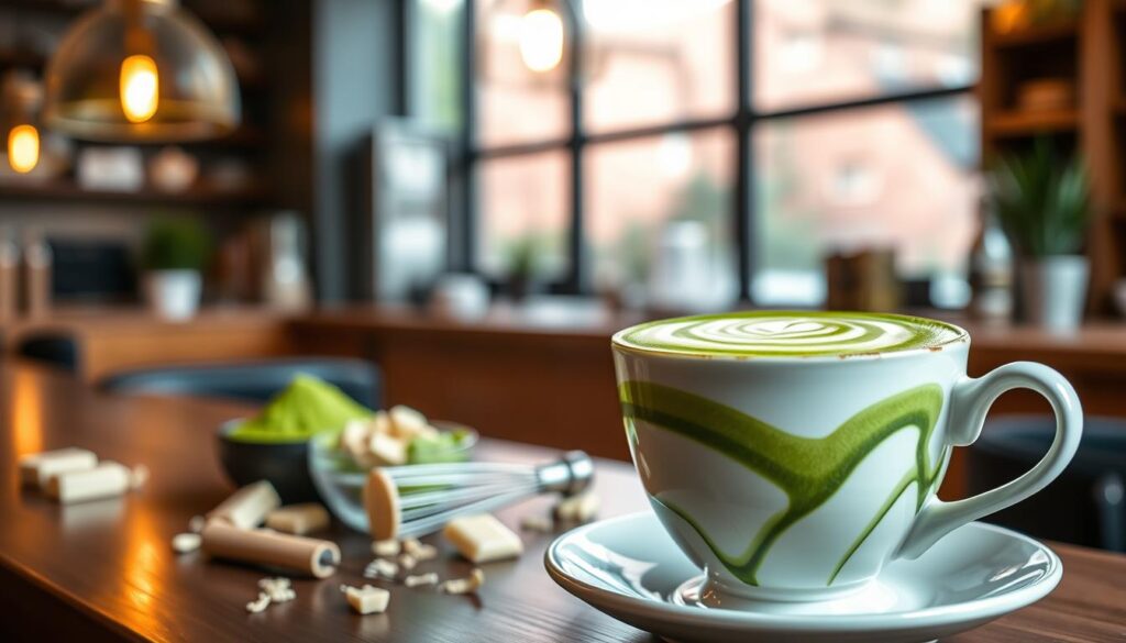 ceremonial grade matcha and white chocolate fusion