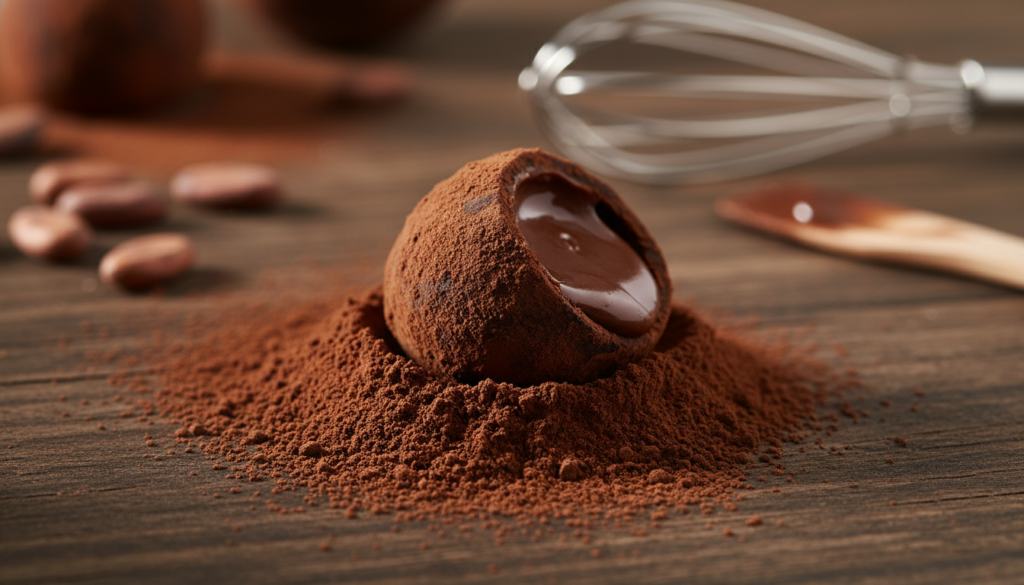cocoa powder coating