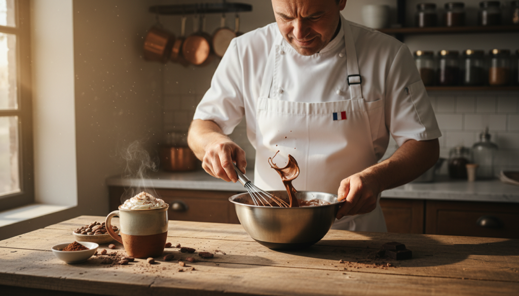 whisking technique for hot chocolate