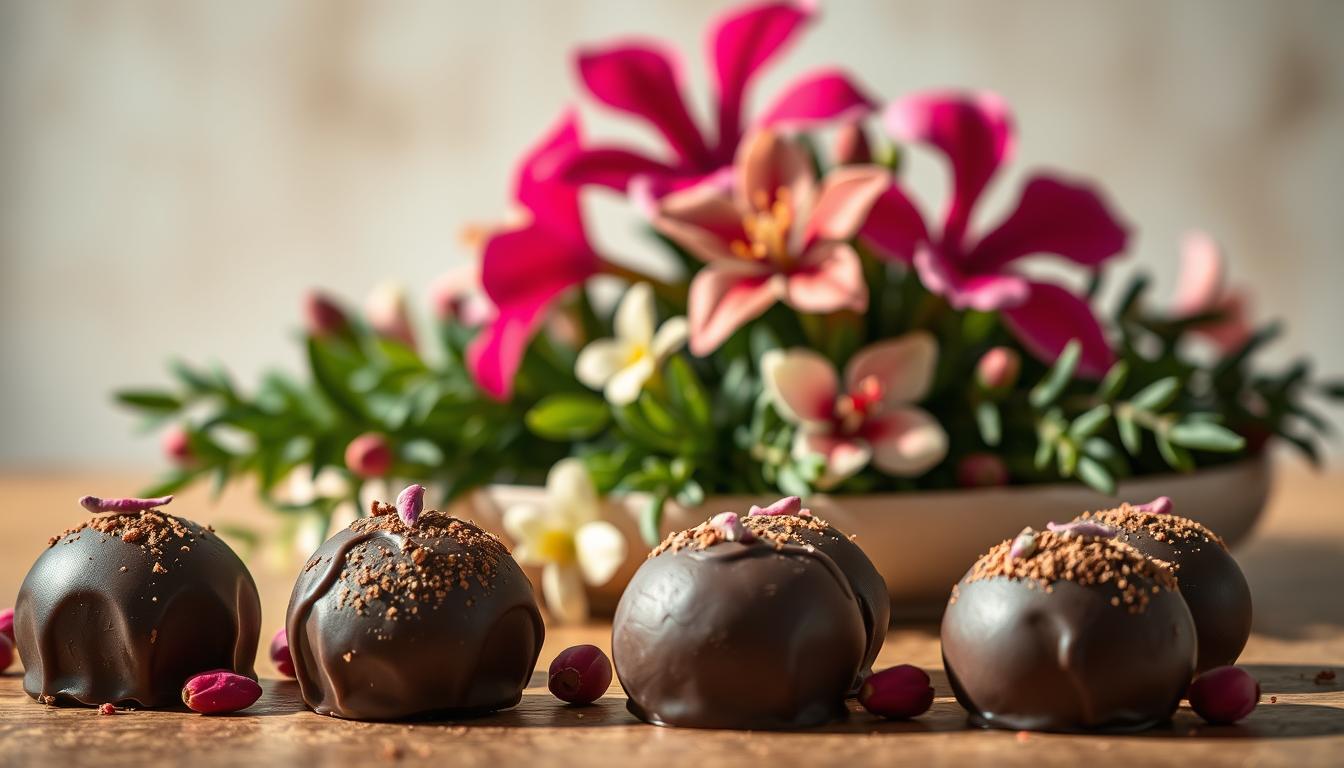 Floral Chocolate Bites