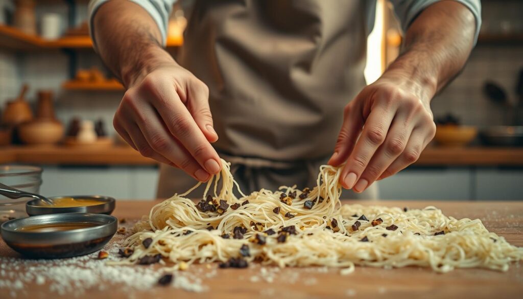 Kataifi Pastry Preparation