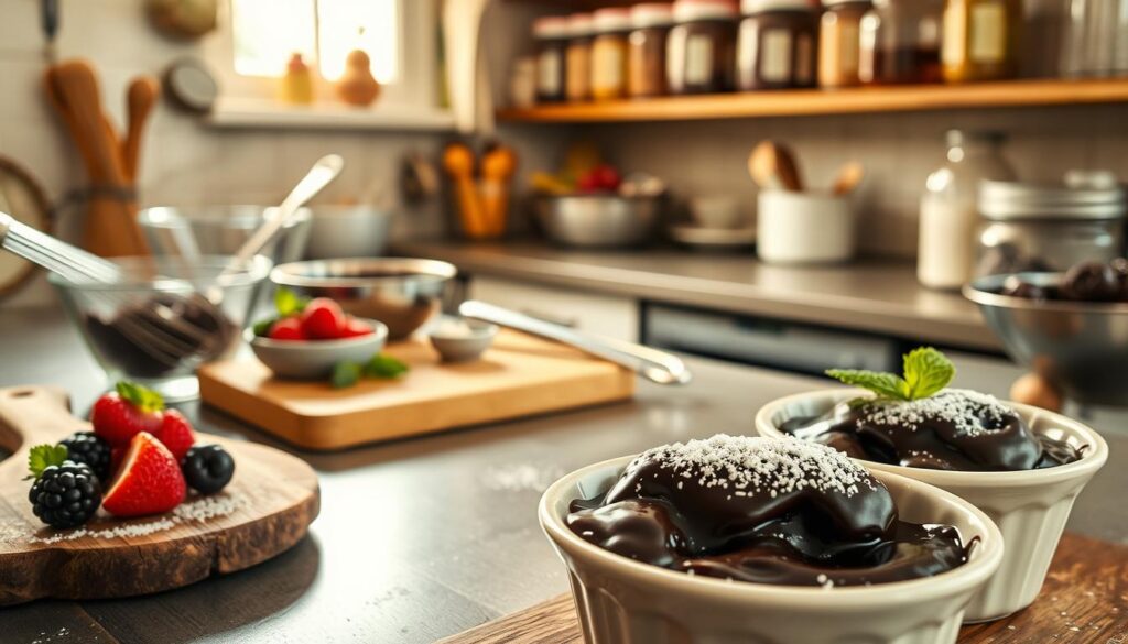 Keto Lava Cake Baking