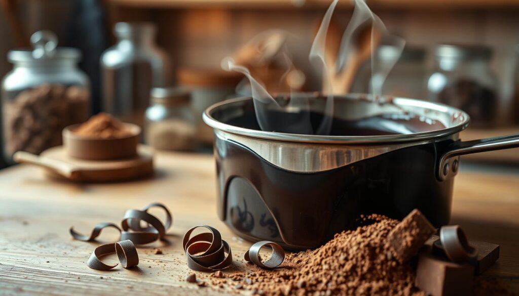 Melting Chocolate for Fudge