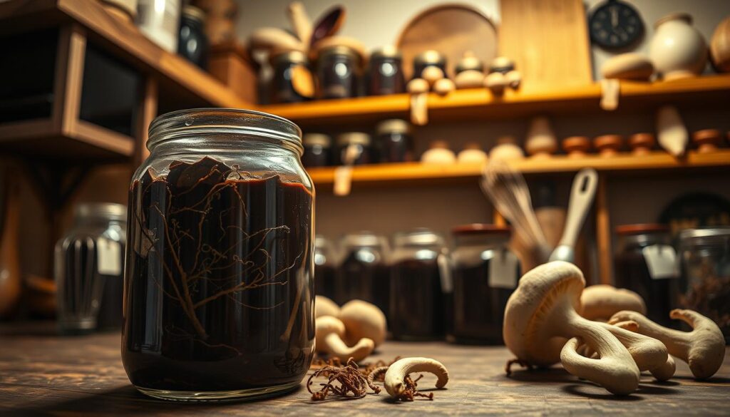 Mushroom Ganache Storage