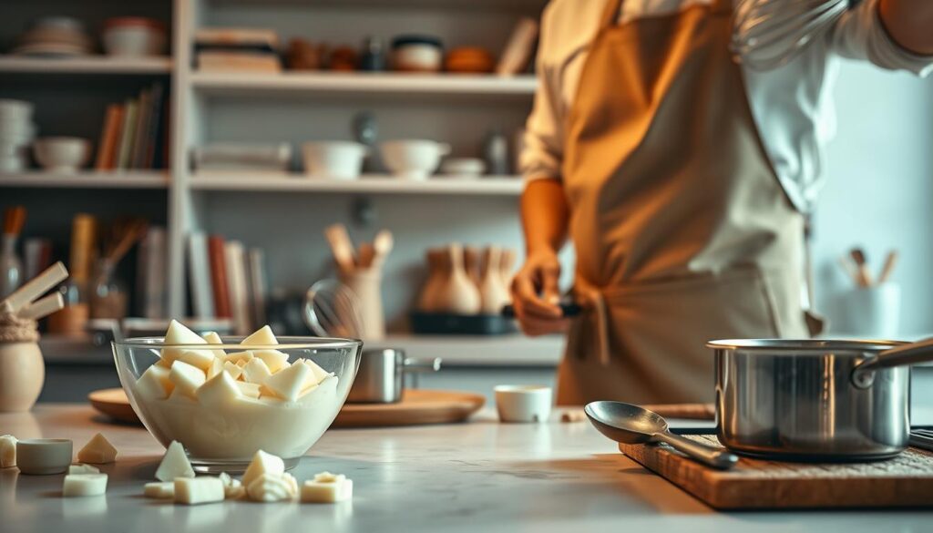 Preparing White Chocolate