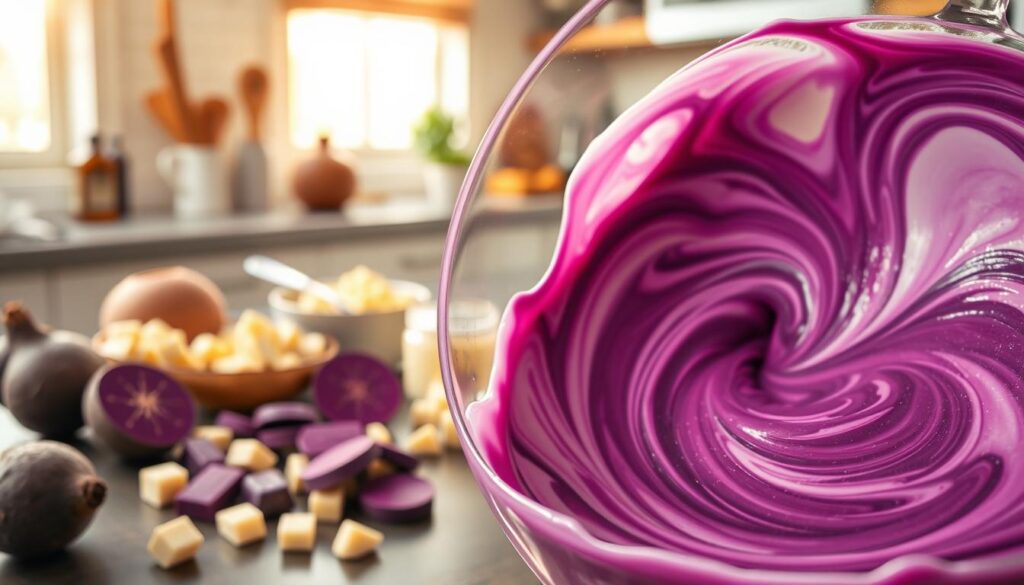 Ube-Chocolate Fusion Mixture