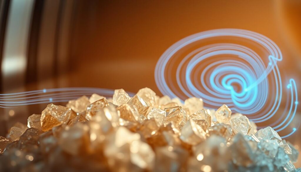Ultrasound Waves Realigning Cocoa Butter Crystals Ultrasound Waves Realigning Cocoa Butter Crystals