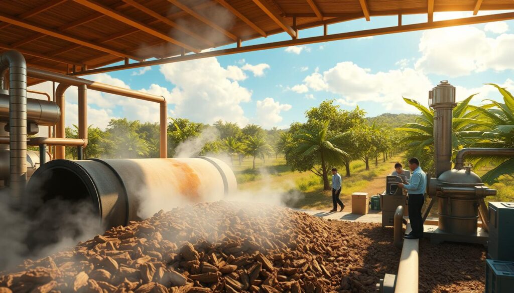 bio-char production process