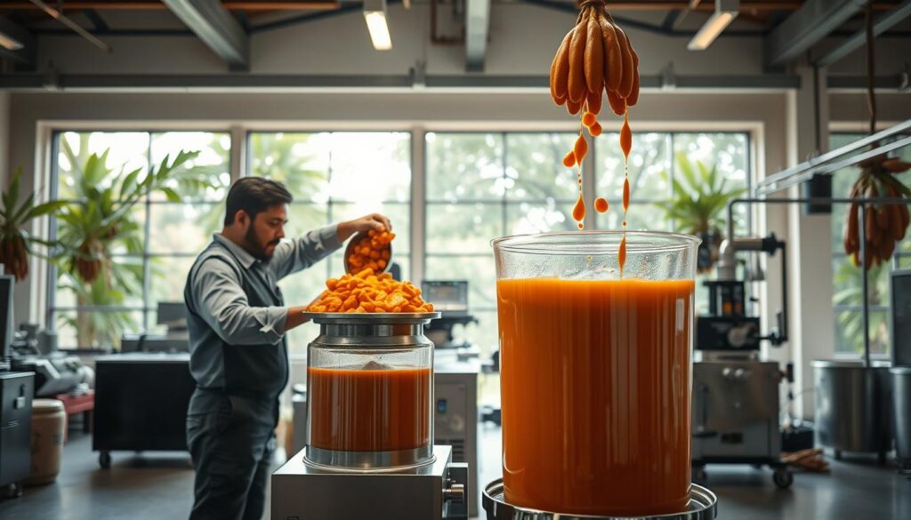 cacao pulp juice extraction