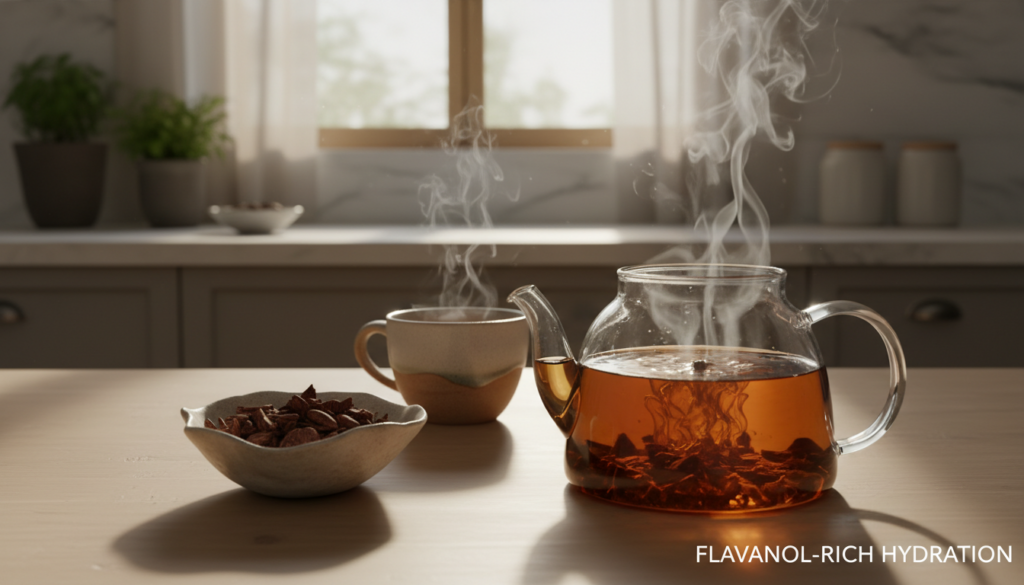 Cacao Husk Tea Brewing