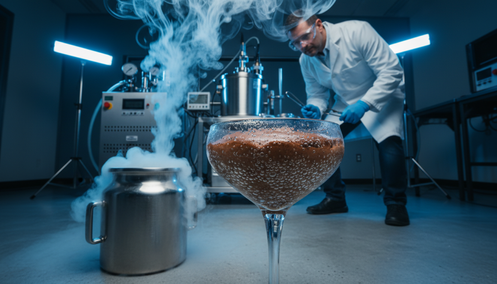 Liquid Nitrogen Freezing Process