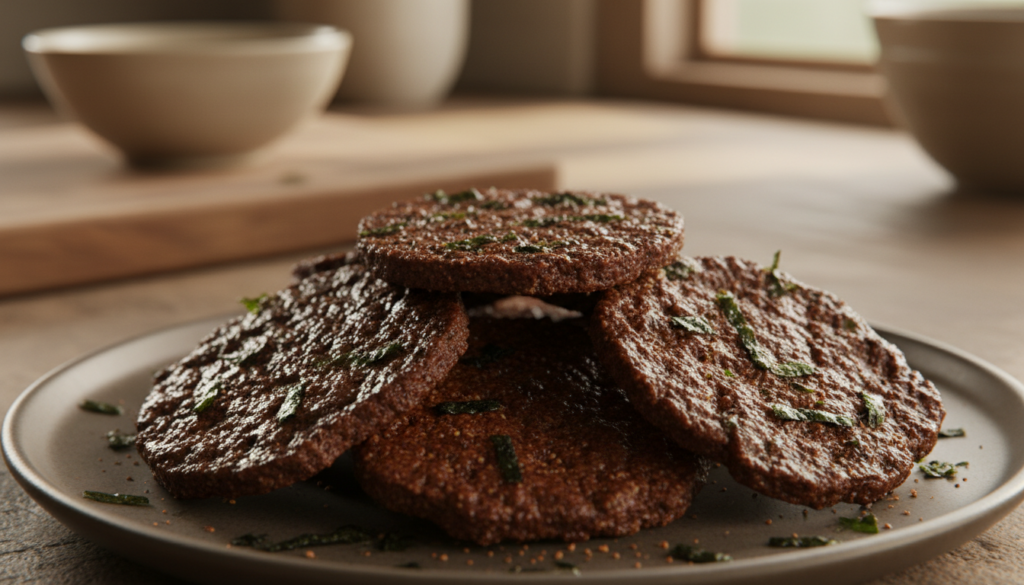 savory chocolate crackers texture